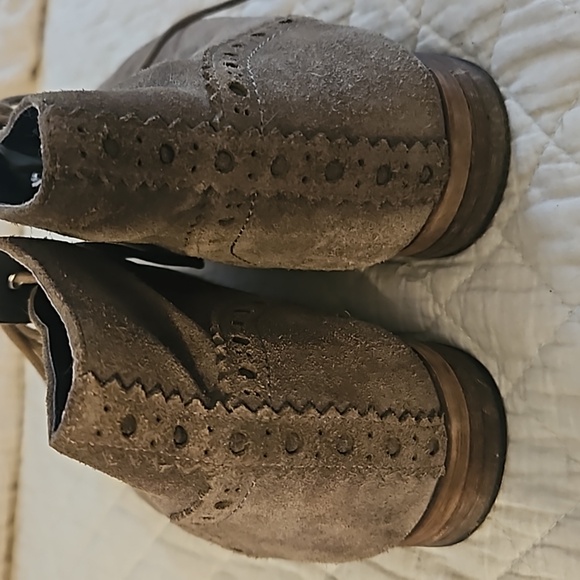 Franco sarto sz 9 olive green suede bootie shoe - Picture 2 of 9